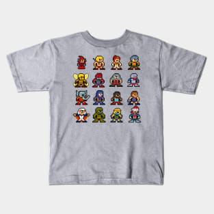 8-bit Heroic Warriors Kids T-Shirt